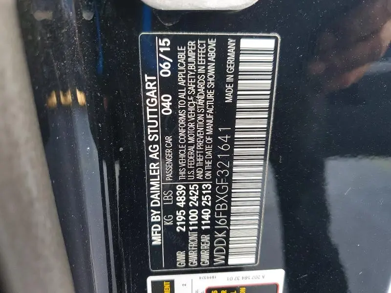 2016 MERCEDES-BENZ E 400  