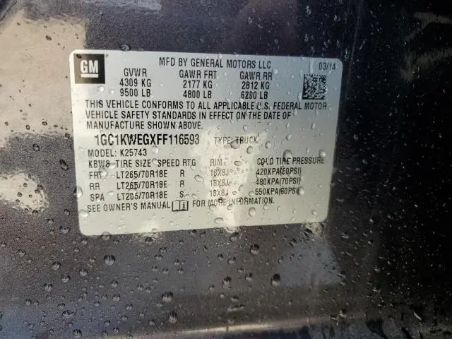 2015 CHEVROLET SILVERADO K2500 HEAVY DUTY LTZ  