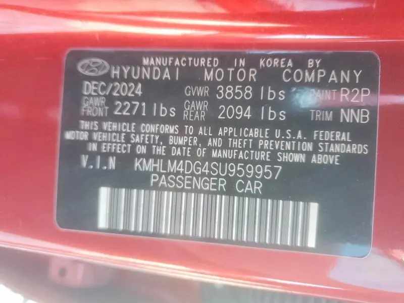 2025 HYUNDAI ELANTRA SEL SPORT  