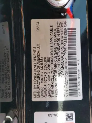 2024 HONDA ACCORD LX