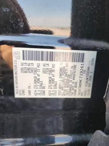 2021 NISSAN ROGUE SV  