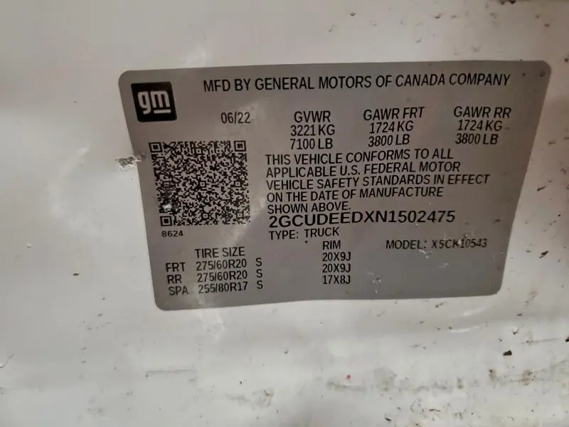 2022 CHEVROLET SILVERADO K1500 RST  