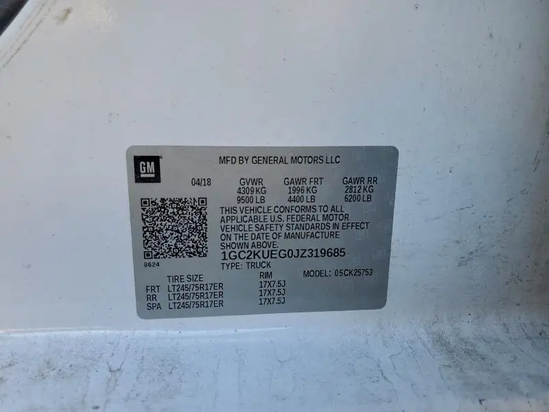 2018 CHEVROLET SILVERADO K2500 HEAVY DUTY  