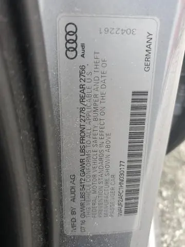 2017 AUDI A6 PREMIUM PLUS  