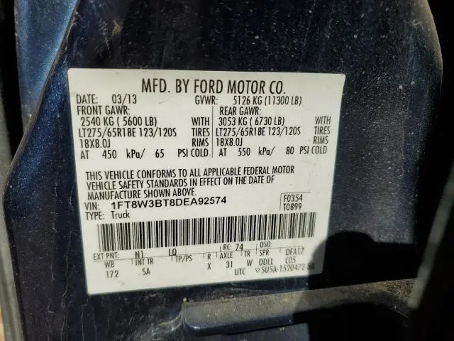 2013 FORD F350 SUPER DUTY  