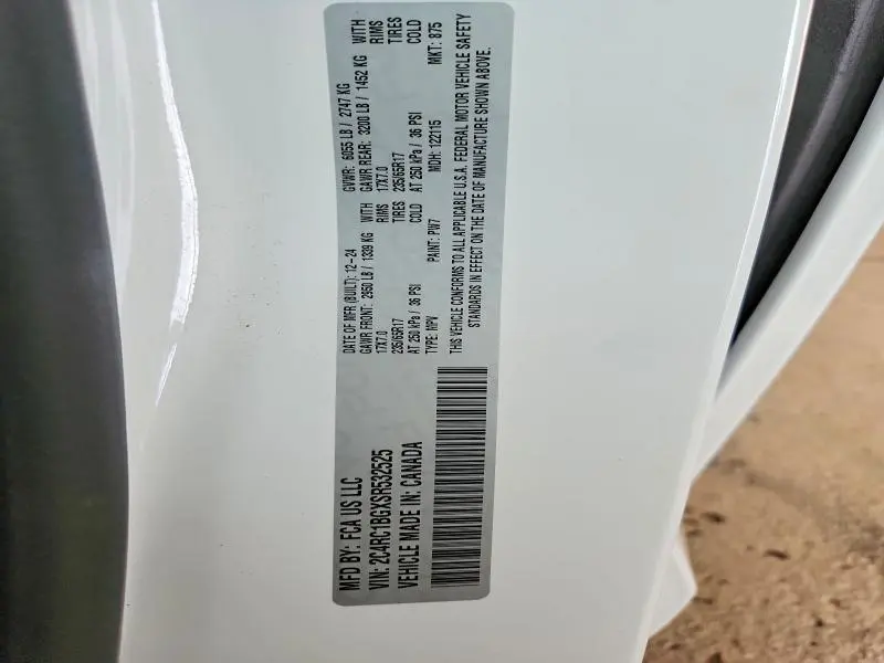 2025 CHRYSLER PACIFICA SELECT  