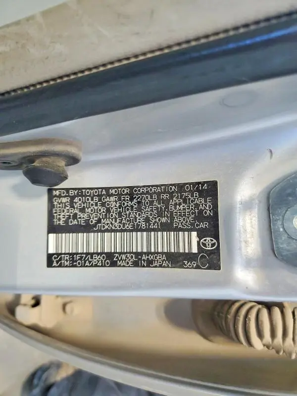 2014 TOYOTA PRIUS FOUR  