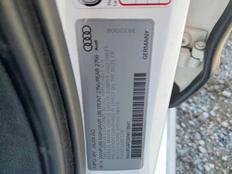 2015 AUDI A6 PREMIUM PLUS  