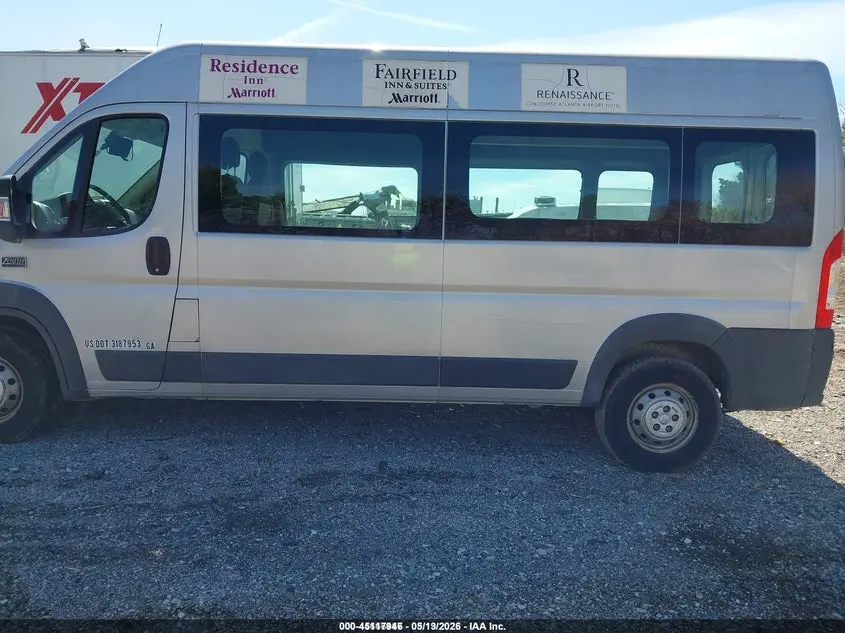 2014 RAM PROMASTER 2500 WINDOW VAN HIGH ROOF