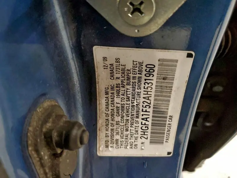 2010 HONDA CIVIC   
