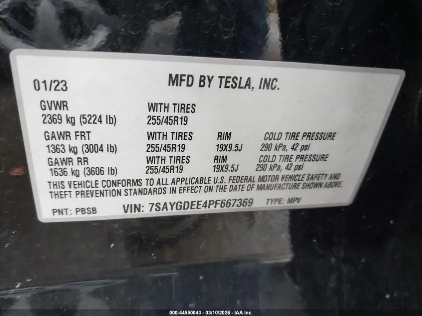 2023 TESLA MODEL Y AWD/LONG RANGE DUAL MOTOR ALL-WHEEL DRIVE