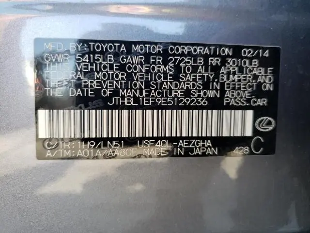 2014 LEXUS LS 460  