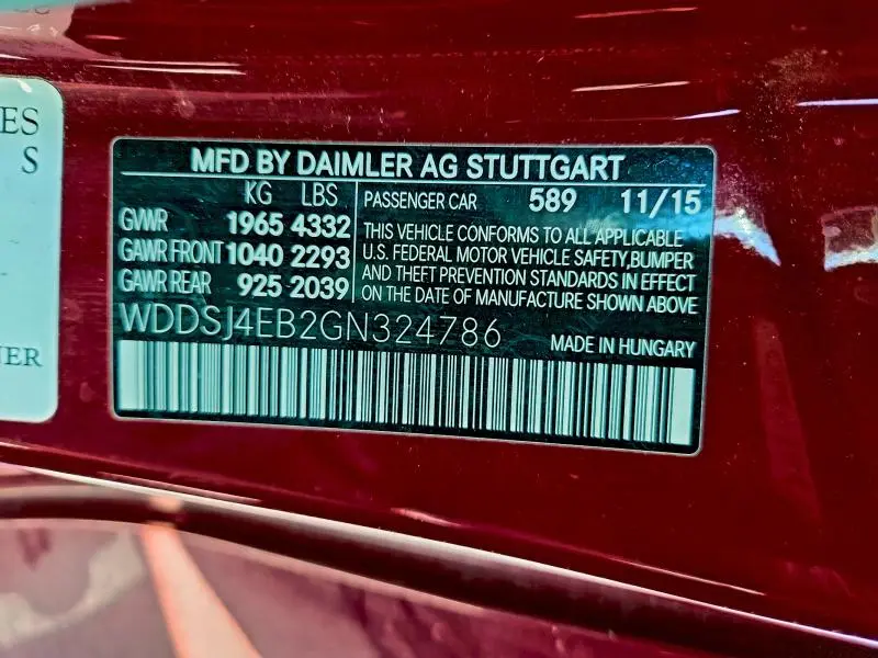 2016 MERCEDES-BENZ CLA 250  