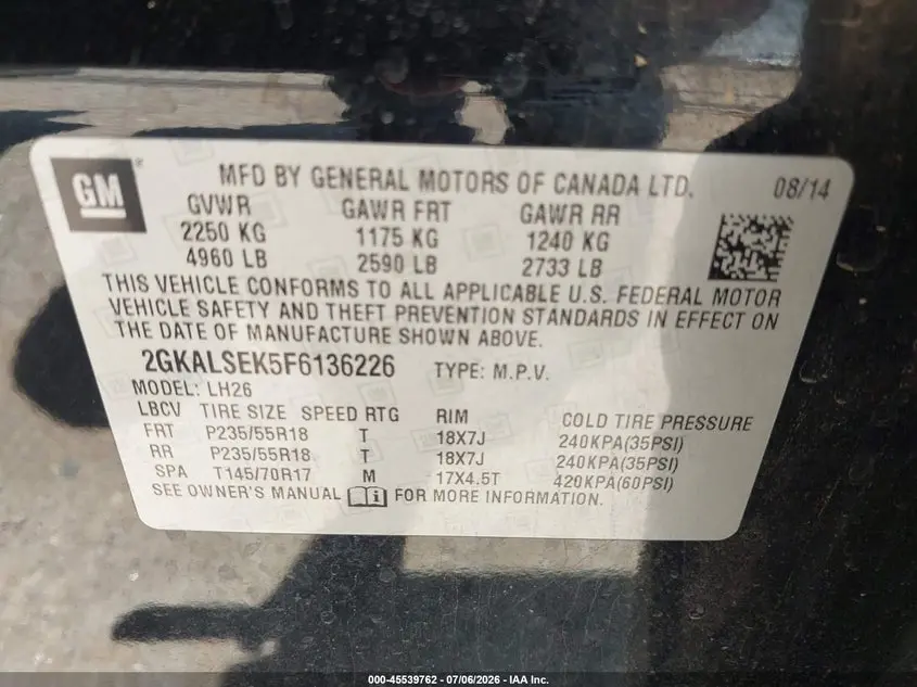 2015 GMC TERRAIN SLT-1
