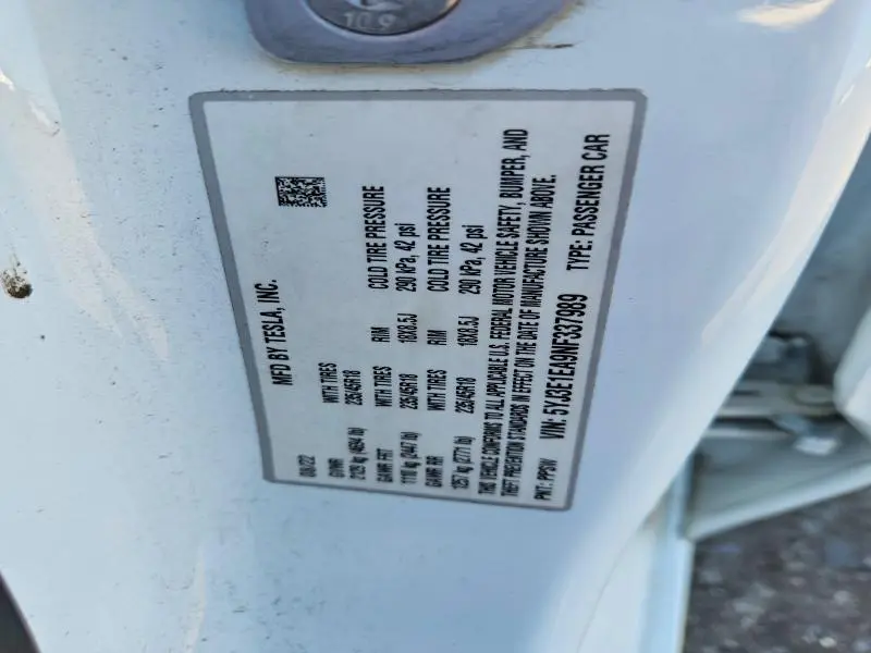 2022 TESLA MODEL 3   
