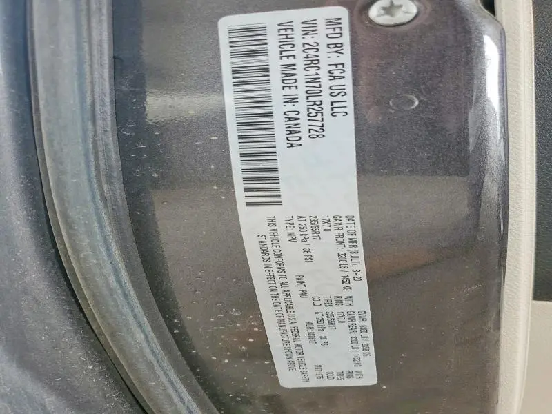 2020 CHRYSLER PACIFICA HYBRID LIMITED  