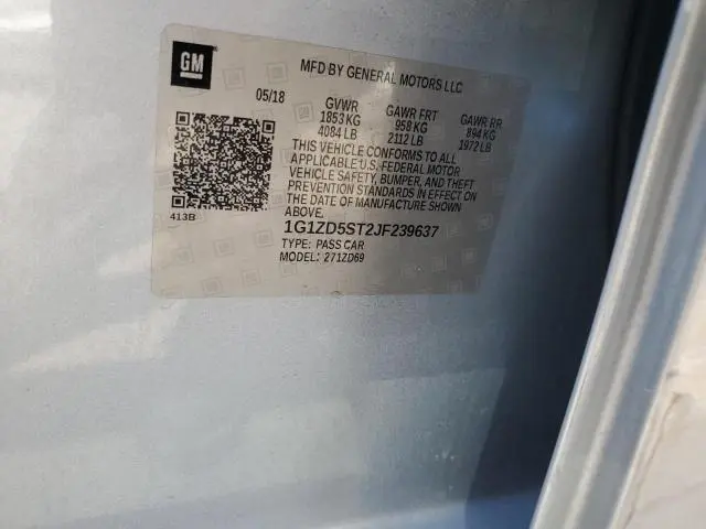 2018 CHEVROLET MALIBU LT  