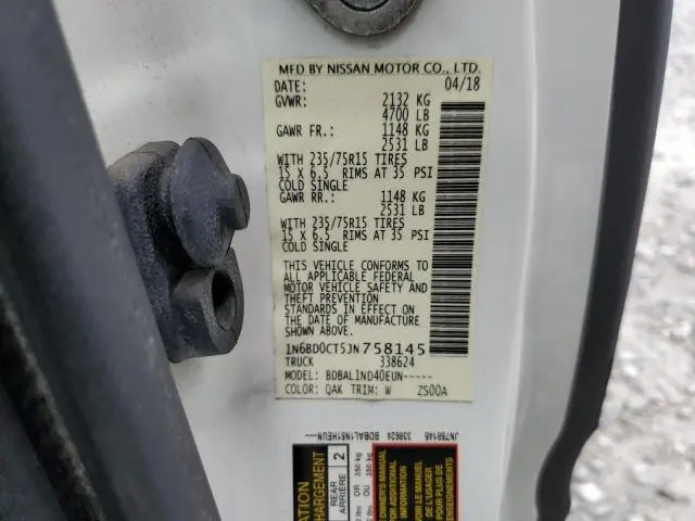 2018 NISSAN FRONTIER S  
