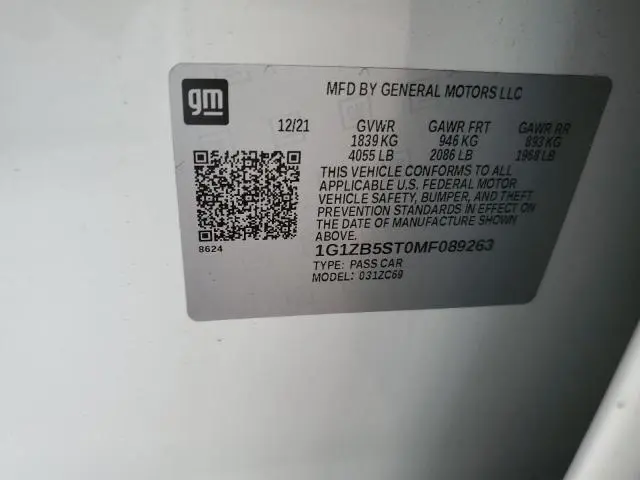 2021 CHEVROLET MALIBU LS  