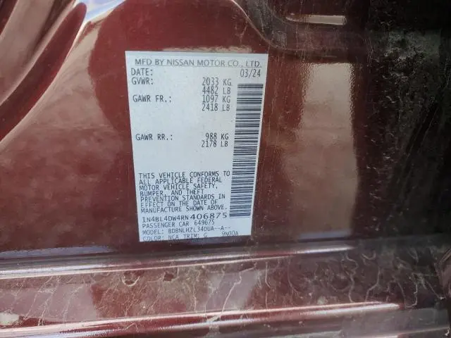 2024 NISSAN ALTIMA SV  