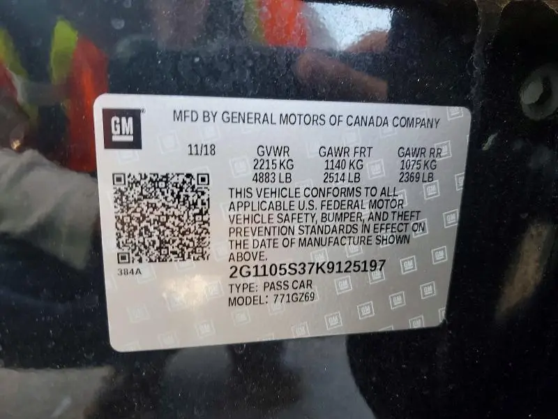 2019 CHEVROLET IMPALA PREMIER  