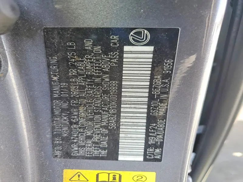 2019 LEXUS ES 350 F SPORT  