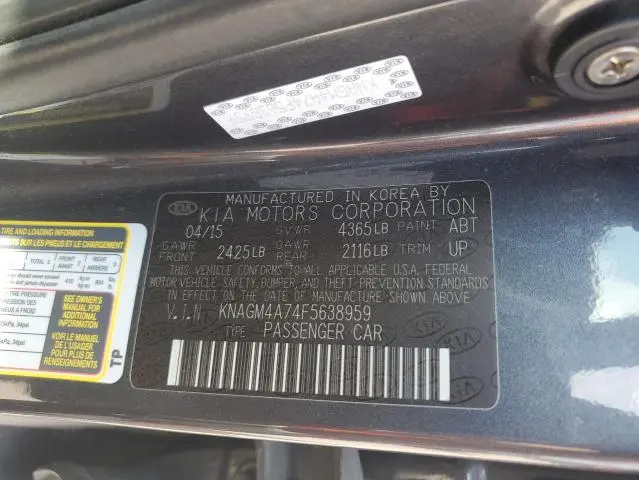 2015 KIA OPTIMA LX