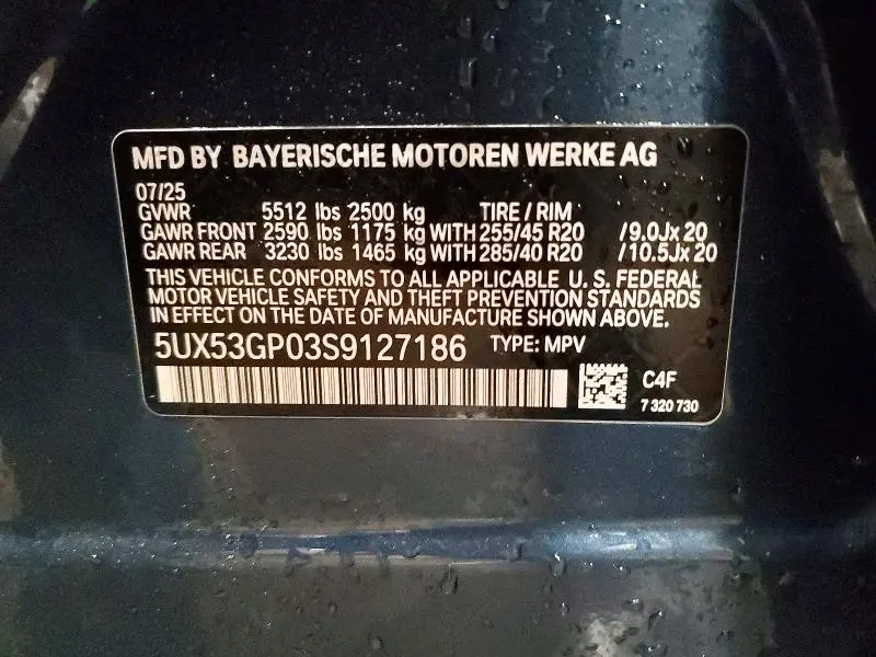 2025 BMW X3 30 XDRIVE  