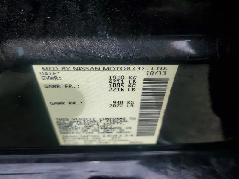 2014 NISSAN ALTIMA 2.5 S  