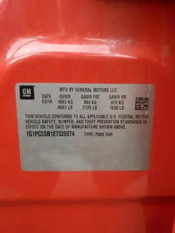 2014 CHEVROLET CRUZE LT  