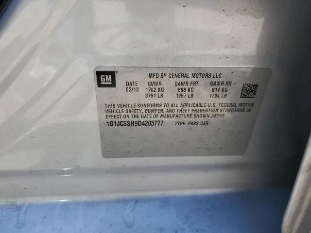 2013 CHEVROLET SONIC LT  