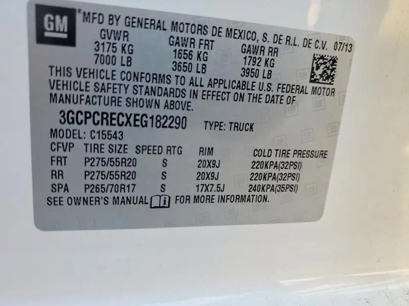 2014 CHEVROLET SILVERADO C1500 LT  