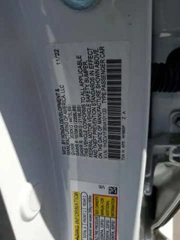 2022 HONDA ACCORD SPORT  