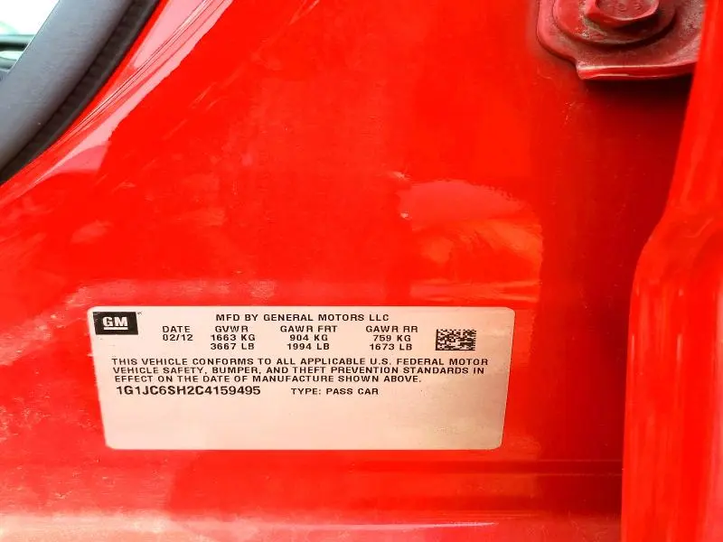 2012 CHEVROLET SONIC LT  