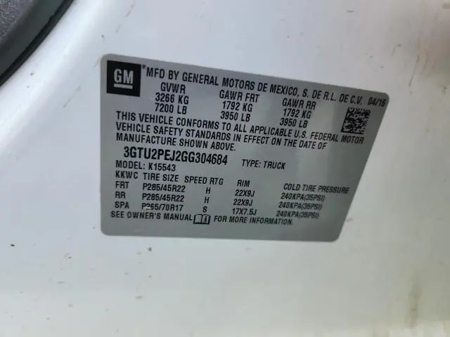 2016 GMC SIERRA K1500 DENALI  