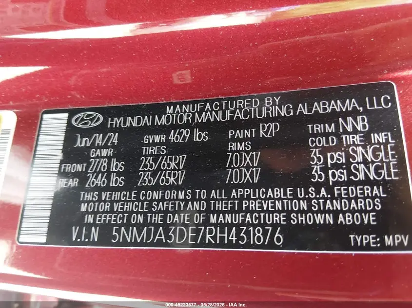 2024 HYUNDAI TUCSON SE
