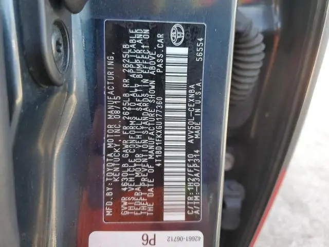 2016 TOYOTA CAMRY HYBRID  