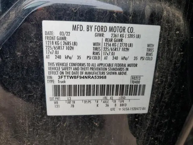 2022 FORD MAVERICK XL  