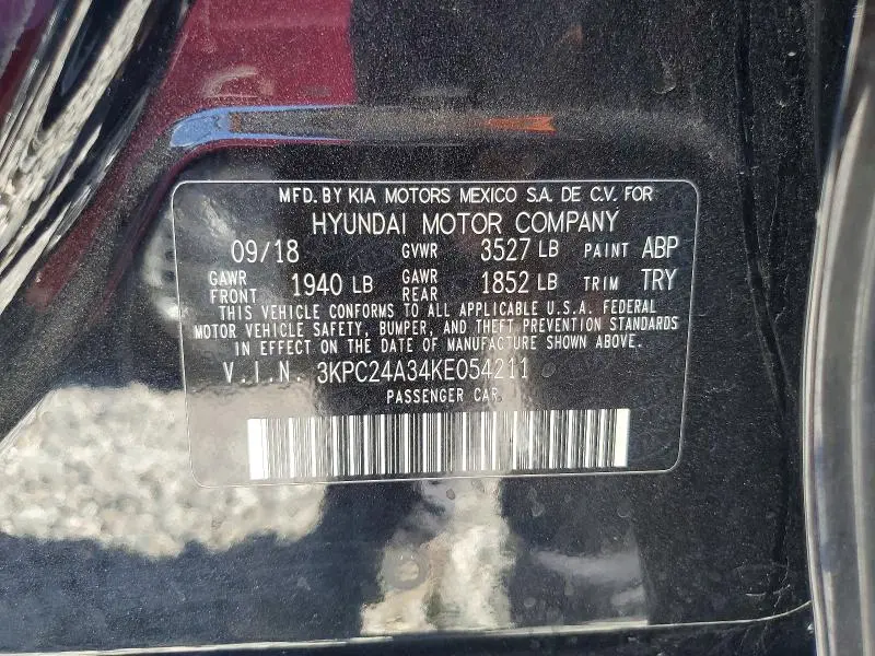 2019 HYUNDAI ACCENT SEL  
