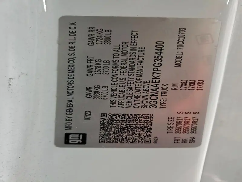 2023 CHEVROLET SILVERADO C1500  