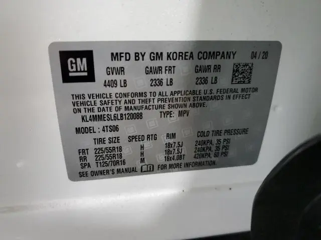 2020 BUICK ENCORE GX SELECT  