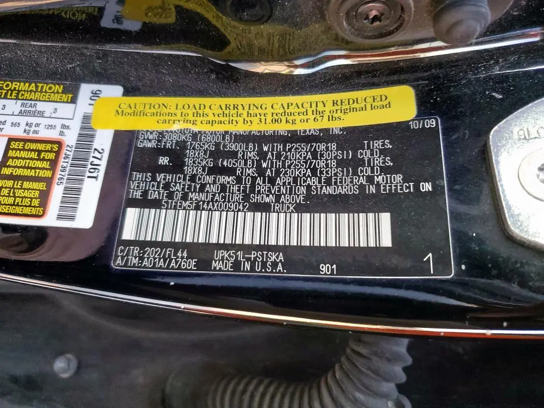 2010 TOYOTA TUNDRA CREWMAX SR5  