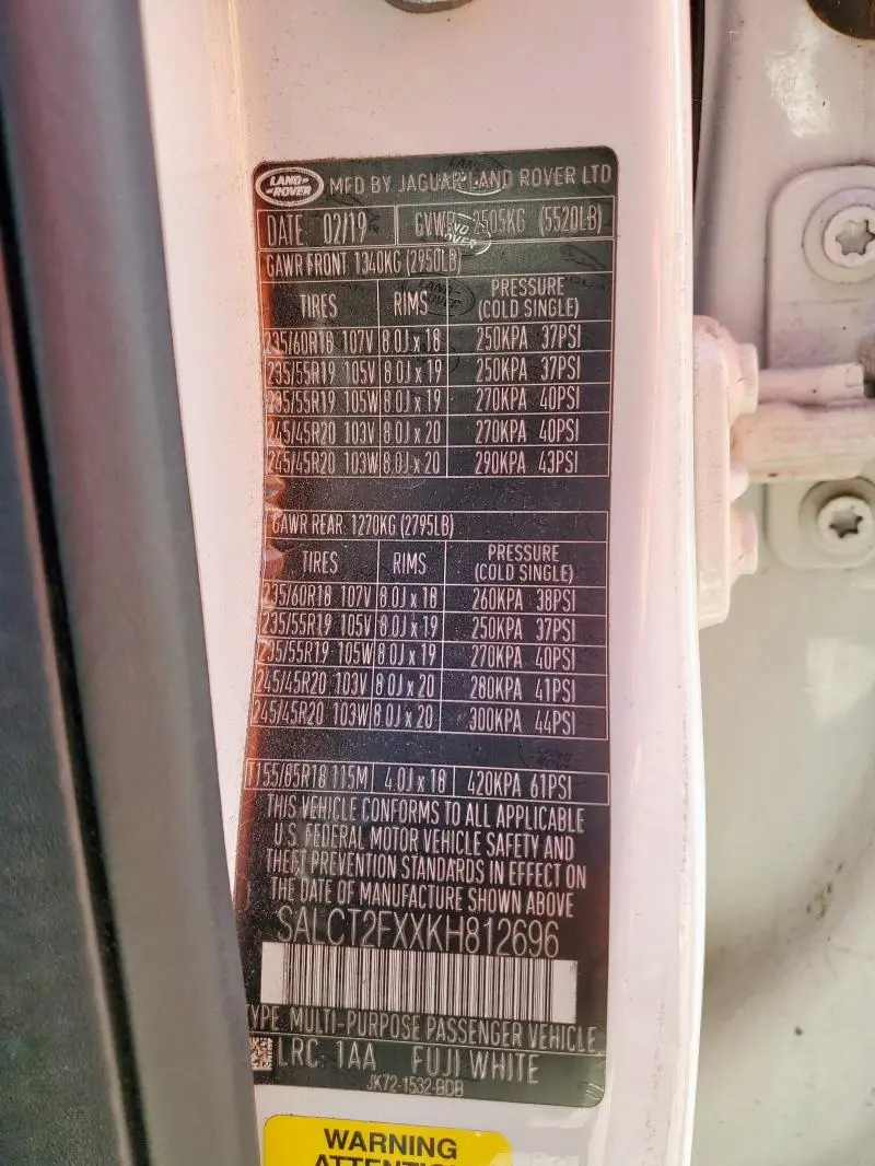 2019 LAND ROVER DISCOVERY SPORT HSE LUXURY  