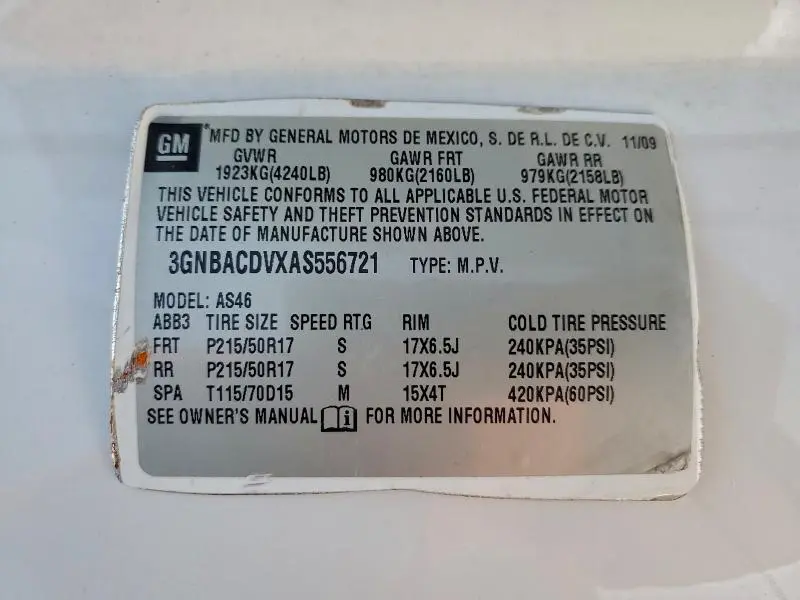 2010 CHEVROLET HHR LT  