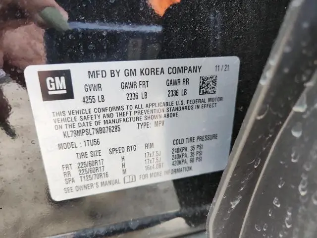 2022 CHEVROLET TRAILBLAZER LT  