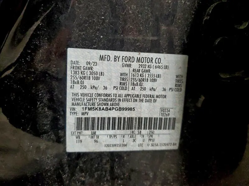 2023 FORD EXPLORER POLICE INTERCEPTOR  