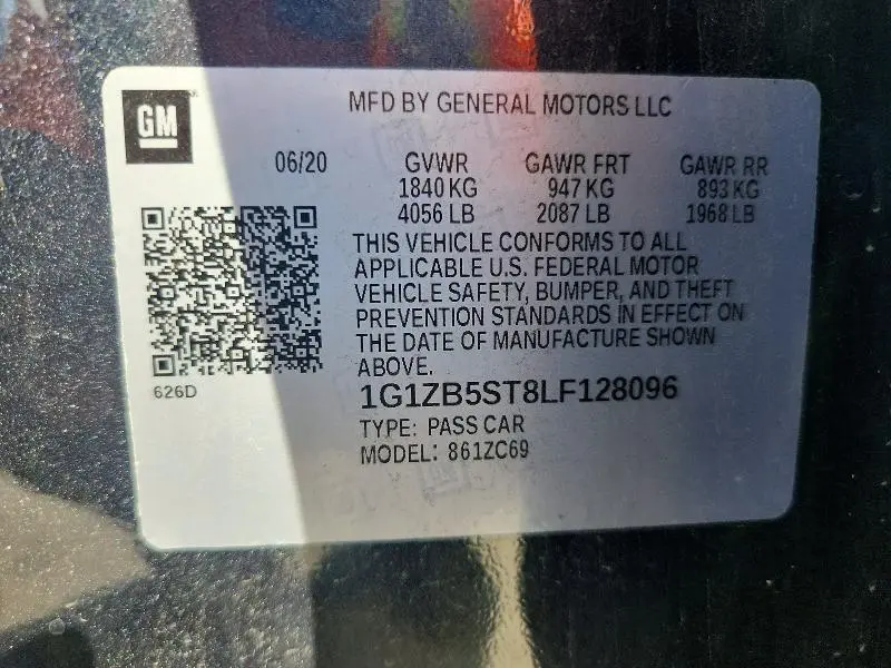 2020 CHEVROLET MALIBU LS  