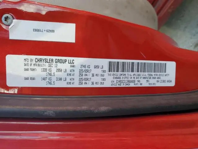 2013 DODGE GRAND CARAVAN SXT  