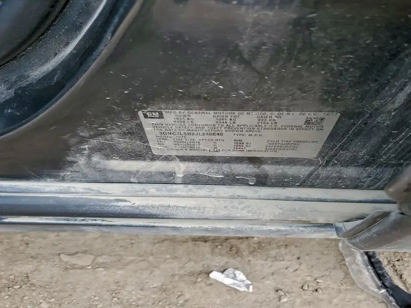 2018 CHEVROLET TRAX 1LT  