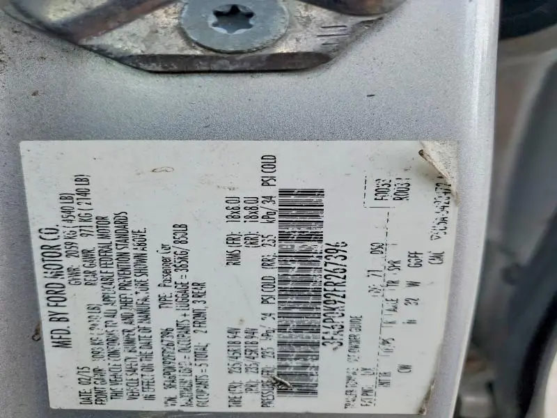2015 FORD FUSION TITANIUM  